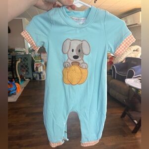 Pumpkin Dog baby boy outfit